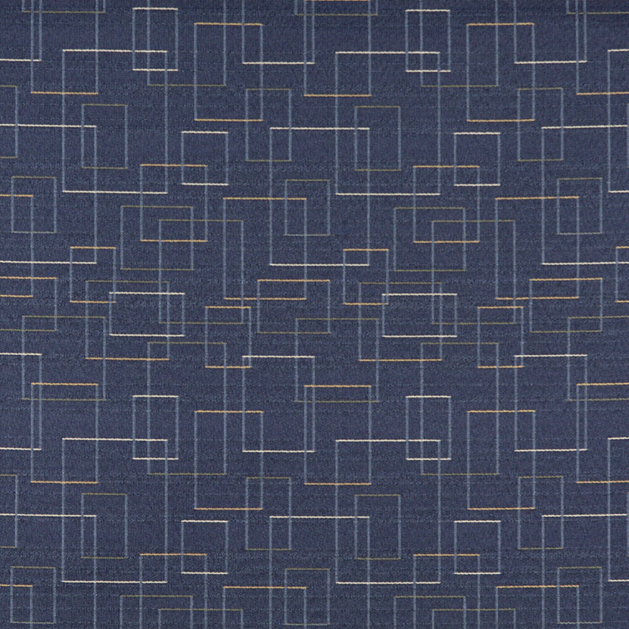 Admiral - Blue Abstract & Geometric Upholstery Fabric 54 Inches"